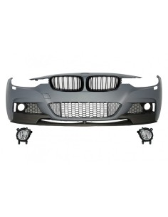 Gruppo Paraurti Anteriore per BMW Serie 3 F30 F31 Touring Sedan (11-in poi) con Doppia Griglia Rene Striscia Nera
