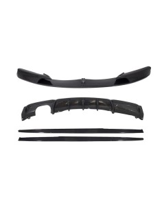 Pacchetto Completo in Carbonio per Diffusore Splitter Spoiler Paraurti Anteriore BMW Serie 3 F30 (11-in poi)