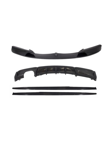 Pacchetto Completo in Carbonio per Diffusore Splitter Spoiler Paraurti Anteriore BMW Serie 3 F30 (11-in poi)