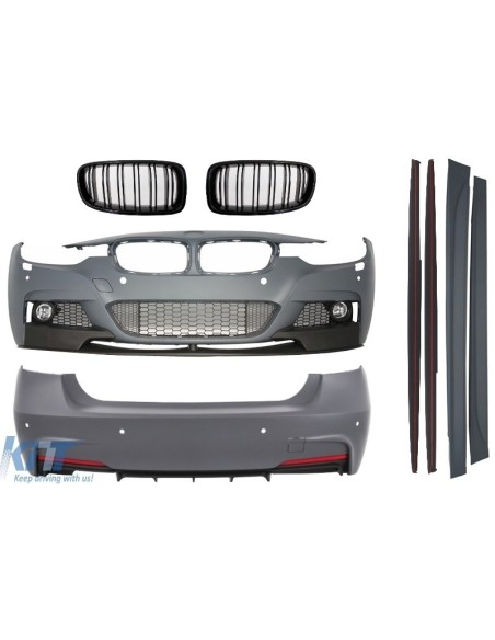 Kit completo per BMW F30 (11-in poi) con Griglia Centrale Doppia Striscia Design M
