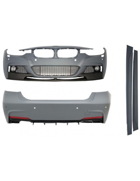 Corredo completo per BMW Serie 3 F30 (11-19) con Doppio Diffusore d'Aria di Versione