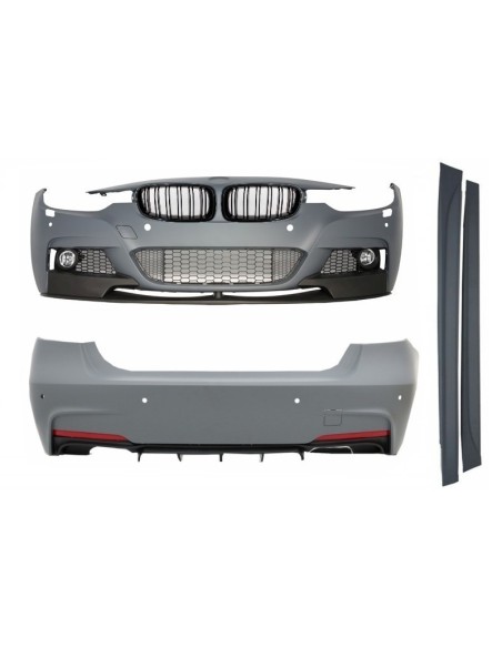 Griglie del Rene per BMW Serie 3 F30 (11-19) con Doppio Diffusore d'Aria di Versione