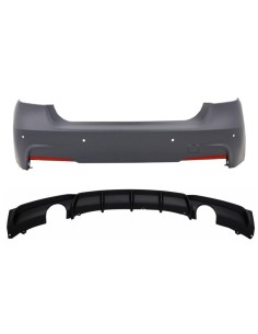 Paraurti Posteriore con Doppio Diffusore d'Aria Valance a Doppia Uscita per BMW Serie 3 F30 (11-in poi)