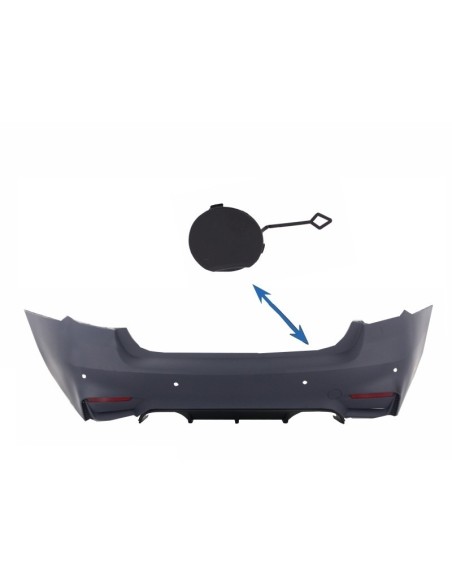 Copertura Gancio Traino per Paraurti Posteriore per BMW Serie 3 F30 (11-in poi) Design M-Tech