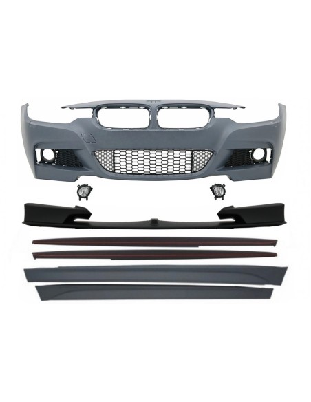 Paraurti Anteriore con Gonne Laterali per BMW Serie 3 F30 F31 Berlina Touring (11-19)