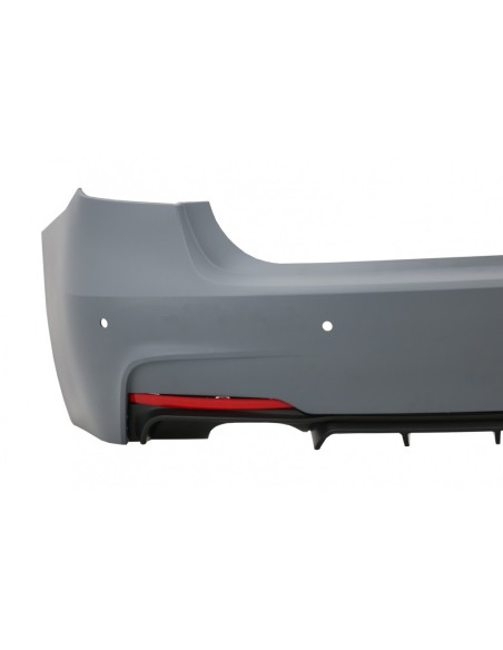 Paraurti Posteriore per BMW Serie 3 F30 (11-in poi) Design M-Technik con Gonne Laterali