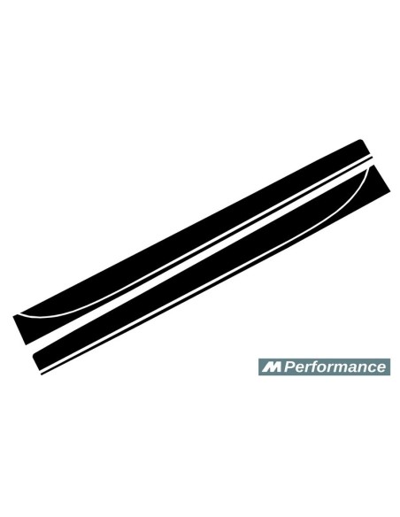 Adesivi in Vinile Nero Opaco per BMW Serie 3 F30 F31 (11-In poi) Laterali