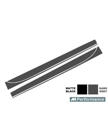 Lato Adesivi Vinile Grigio Scuro per BMW 3 Serie F30 F31 (11-In poi)
