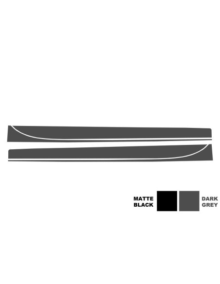 Lato Adesivi Vinile Grigio Scuro per BMW 3 Serie F30 F31 (11-In poi)