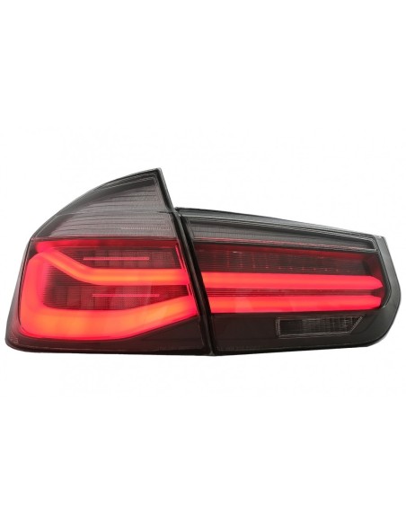 Linea Nera di Sguardo dei Fanali Posteriori LED M per la Conversione Rossa del Fumo per BMW 3