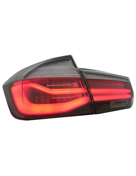 Linea Nera di Sguardo dei Fanali Posteriori LED M per la Conversione Rossa del Fumo per BMW 3