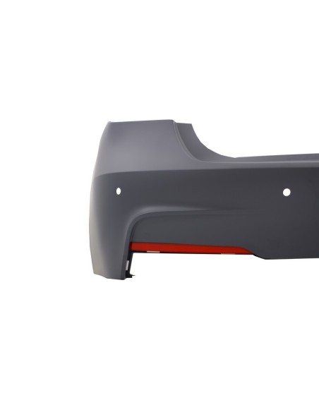 Paraurti posteriore M-Technik con diffusore singolo-doppio nero piano M per BMW 3 Serie