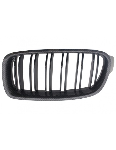 Griglie centrali carbonio per BMW F30 F31 con doppia striscia M