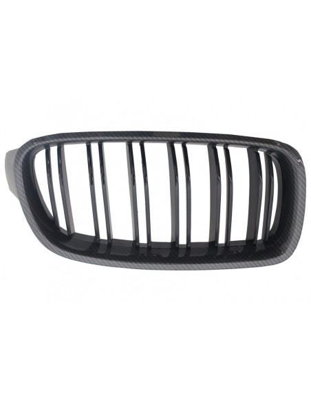 Griglie centrali carbonio per BMW F30 F31 con doppia striscia M