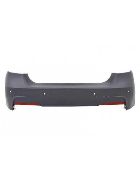 Paraurti posteriore M-Technik Design con Diffusore Spoiler Piano nero sinistra doppia uscita per BMW 3 Serie F30 11+