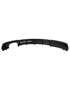 Paraurti posteriore Diffusore Piano Nero Valance Spoiler Punta silenziatore scarico per BMW 3 Serie F30 11+ Doppia uscita 2