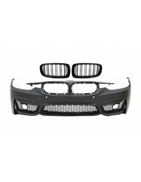 Doppia striscia delle griglie del rene/del paraurti anteriore per BMW 3 serie F30 F31 non LCI & LCI (11-18) M3 Sport EVO Design
