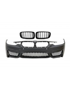 Paraurti anteriore per BMW 3 serie F30 F31 Non LCI & LCI (11-18) M3 Sport EVO Design w/ Griglie per reni Doppia striscia