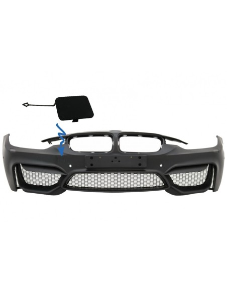 Copertura del gancio di traino per paraurti anteriore M4 Design BMW 3 Serie F30 F31 (11-18)
