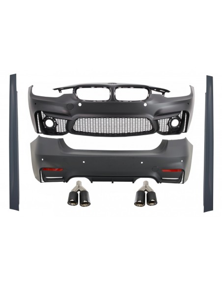 Kit per BMW F30 (11-19) EVO II M3 CS Design con Dual Twin scarico in fibra di carbonio