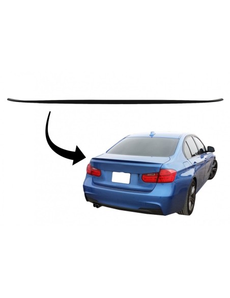 Spoiler del cofano del bagagliaio per BMW 3 Serie F30 (10-up) M3 Design nero opaco