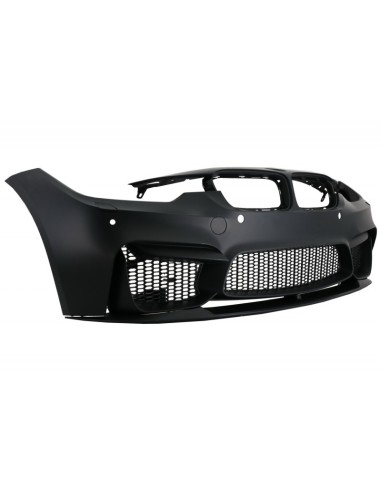 Kit completo per BMW 3 serie F30 (11-19) con doppie punte in carbonio e parafanghi anteriori neri e cofano