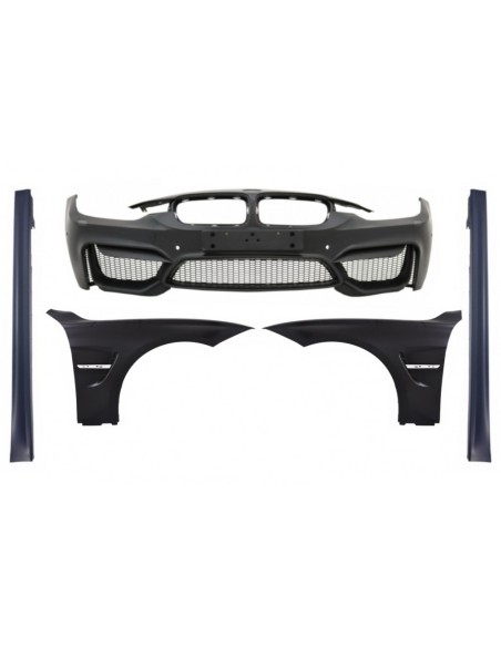 Paraurti anteriore w/ parafanghi anteriori e laterali per BMW 3 serie F30 F31 Pre-LCI & LCI (11-18) M4 Design