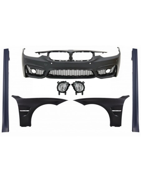 Kit paraurti anteriore w/ fender anteriore e fender anteriore per BMW 3 serie F30 F31 Non LCI & LCI (11-18) Sport EVO Design