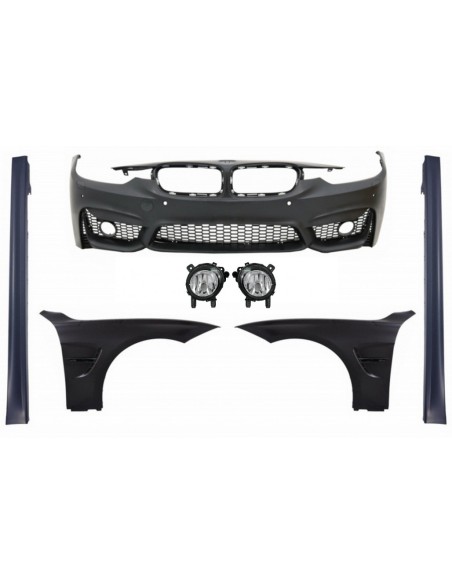 Kit paraurti anteriore w/ fender anteriore e fender anteriore per BMW 3 serie F30 F31 Non LCI & LCI (11-18) Sport EVO Design