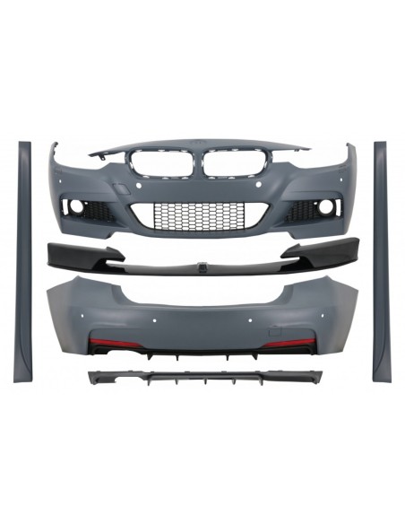 Kit completo con spoiler anteriore, splitter e diffusore in carbonio per BMW 3 serie F30 (11-19).
