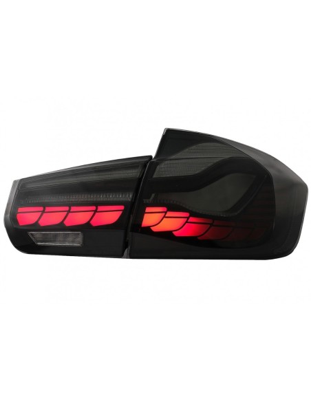 Fanali posteriori OLED in design M4 per BMW Serie 3 F30 Pre LCI & LCI (11-19) F35 F80 con fumo rosso e luce di svolta