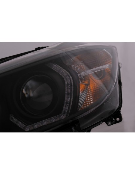Angel Eyes Xenon Fari per BMW Serie 3 F30 F31 Berlina Touring (10.11-05.15) in colore nero.