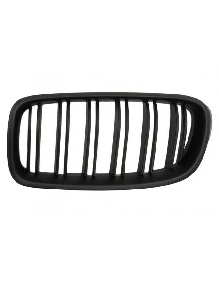 Griglie renali centrali per BMW Serie 3 F30 F31 (11-19) con doppia striscia M Design in nero opaco.