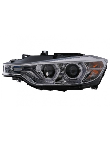 Angelo Occhi Fari LED DRL per BMW Serie 3 F30 F31 Berlina Touring (10.11-05.15) in cromo.