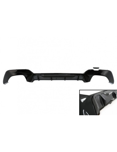 Paraurti posteriore Valance diffusore con estensione laterale per gonne per BMW Serie 3 G Sedan G21 Touring (19-up)