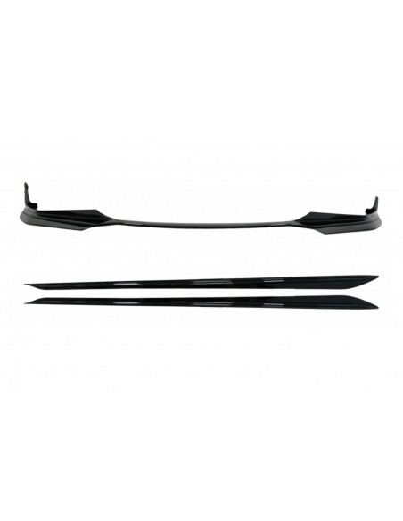 Paraurti anteriore per BMW Serie 3 G Sedan G21 Touring (18-up) con estensione laterale per gonne in M Sport Piano Nero.
