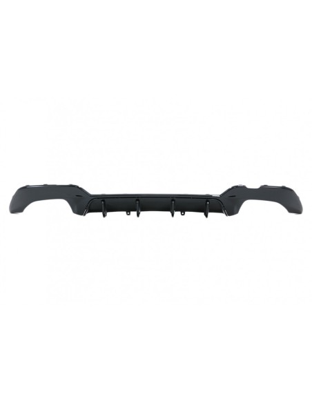 Paraurti posteriore Valance diffusore per BMW Serie 3 G G28 Berlina G21 Touring (19-up) in design M340i M Look in nero.