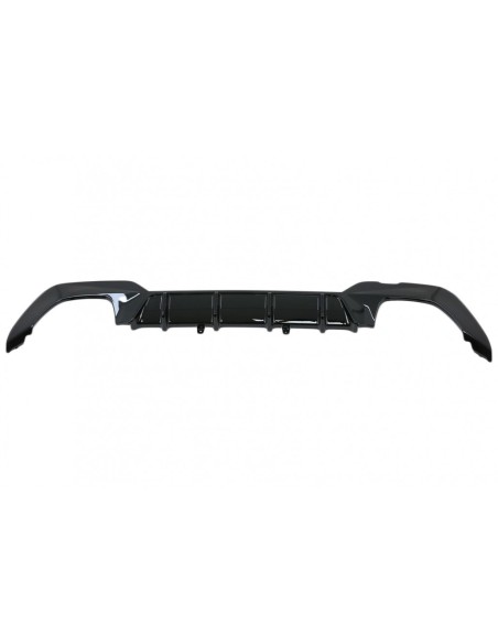 Paraurti posteriore Valance Diffusore per BMW Serie 3 G G28 Berlina G21 Touring (18-up) in design M340i in nero.