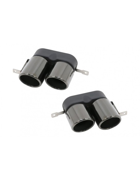 Silenziatore di scarico Suggerimenti per BMW Serie 3 G G28 M-Sport (19-up) in Titanio Nero.