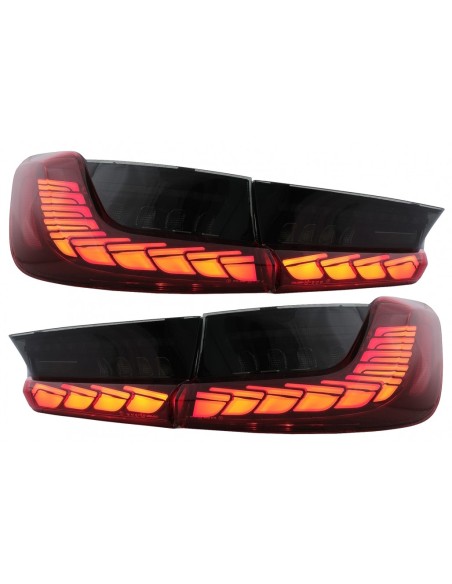 Fanali posteriori pieni del LED per il fumo rosso per BMW Serie 3 G G28 M3 G80 della berlina (18-22)