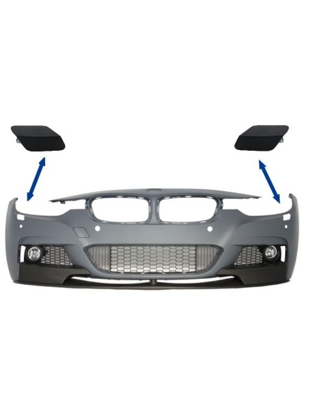Coperture SRA per il paraurti anteriore per BMW Serie 3 F30 F31 Sedan Touring (11-up) in design M-tech.