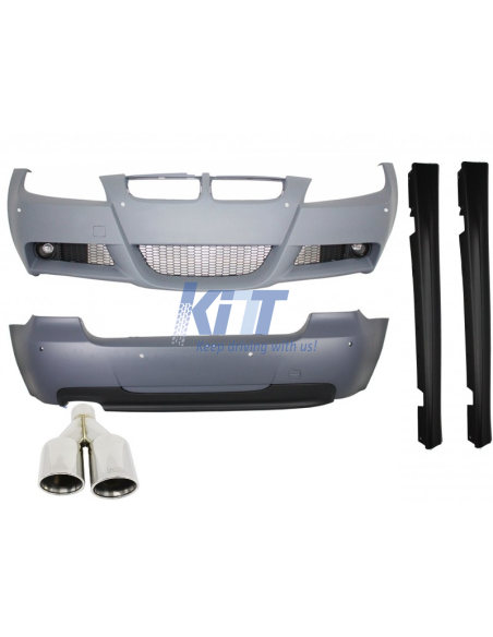 Kit per BMW Serie 3 Touring E91 (05-08) in M-Technik Design con scarico silenziatore M-Power.