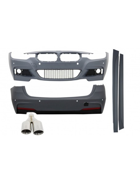 Kit completo per BMW 3 serie Touring F31 (11-up) in design M-Technik Design con scarico silenziatore M-Power.