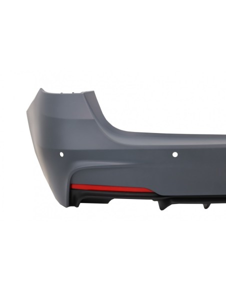 Paraurti posteriore per BMW Serie 3 F31 Touring Non LCI e LCI (11-18) con doppia presa singola.