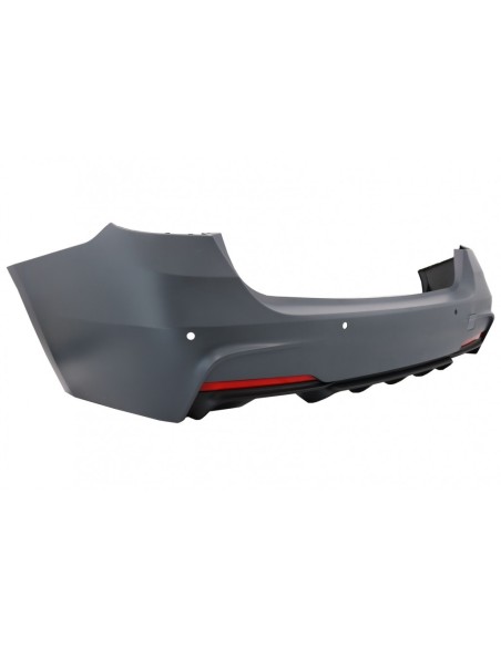 Paraurti posteriore per BMW Serie 3 F31 Touring Non LCI e LCI (11-18) con doppia presa singola.