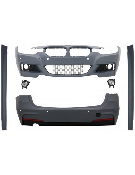 Kit completo per BMW 3 Series F31 (11-19) Touring in design M-Technik Design con proiettori fendinebbia.