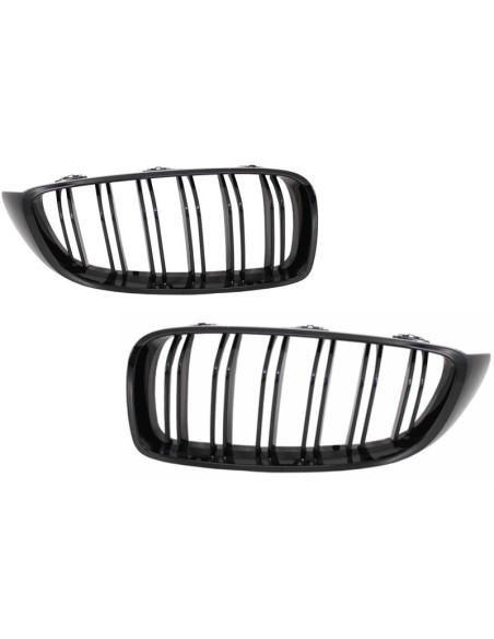 Griglie renali centrali per BMW 4 Series F32 F33 F36 (13-03.19) con doppia striscia M.