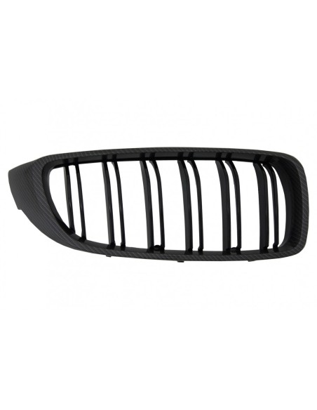 Rene griglie centrali BMW 4 serie F32 F33 F36 (13-03.19) doppia striscia M Design Carbonio