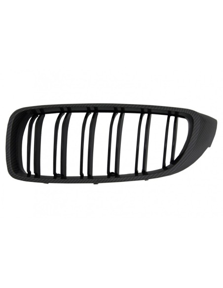 Rene griglie centrali BMW 4 serie F32 F33 F36 (13-03.19) doppia striscia M Design Carbonio
