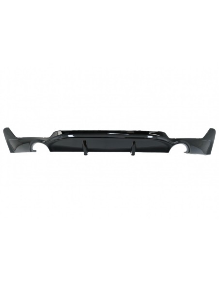 Paraurti posteriore Diffusore BMW F32 F33 F36 (13-) Coupé Cabrio 4 Serie Uscita Singola Piano Nero